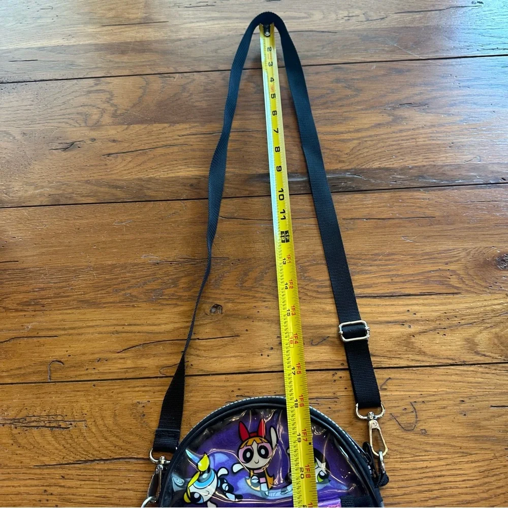 Vintage Purple Fuzzy Powerpuff Girls Crossbody Bag